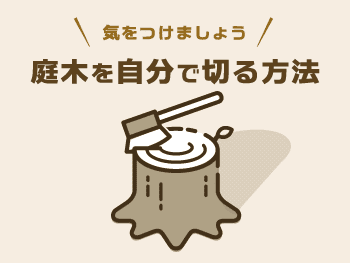庭木を自分で切る(伐採する)方法